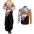 Charizard Mix Manga Couples Matching Summer Maxi Dress and Long Sleeve Button Shirt