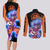 Goku Ultra Instinct Couples Matching Long Sleeve Bodycon Dress and Long Sleeve Button Shirt