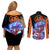 Goku Ultra Instinct Couples Matching Off Shoulder Short Dress and Long Sleeve Button Shirt