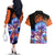 Goku Ultra Instinct Couples Matching Off The Shoulder Long Sleeve Dress and Hawaiian Shirt