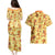 Charmander Pattern Style Couples Matching Puletasi and Hawaiian Shirt