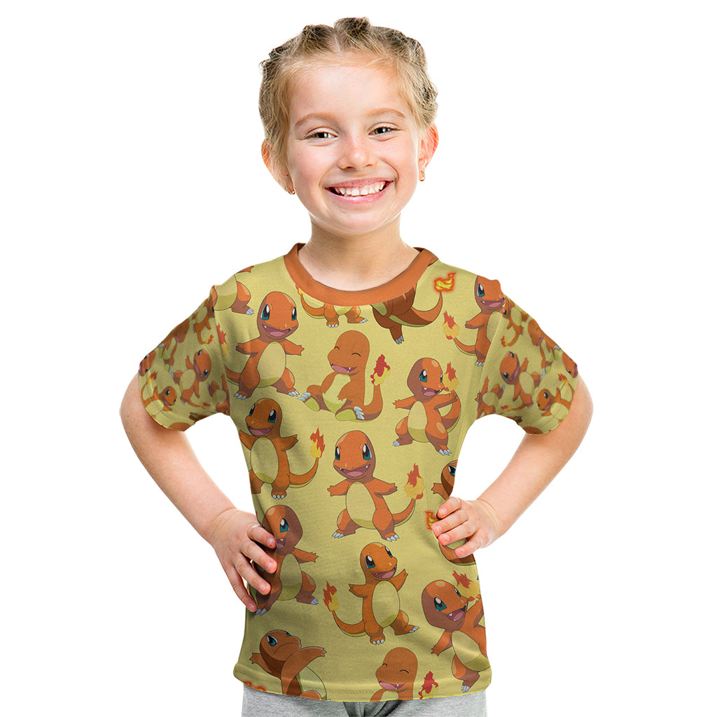 Charmander Pattern Style Kid T Shirt