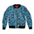 Lucario Pattern Style Bomber Jacket