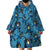 Lucario Pattern Style Wearable Blanket Hoodie