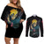 BRT Uzumaki - BRT Anime Couples Matching Off Shoulder Short Dress and Long Sleeve Button Shirt