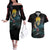 BRT Uzumaki - BRT Anime Couples Matching Off The Shoulder Long Sleeve Dress and Hawaiian Shirt