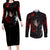 Miyamoto Musashi Couples Matching Long Sleeve Bodycon Dress and Long Sleeve Button Shirt