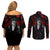 Miyamoto Musashi Couples Matching Off Shoulder Short Dress and Long Sleeve Button Shirt