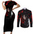 Miyamoto Musashi Couples Matching Short Sleeve Bodycon Dress and Long Sleeve Button Shirt