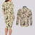 Mimikyu - Pattern Style Couples Matching Long Sleeve Bodycon Dress and Long Sleeve Button Shirt