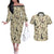 Mimikyu - Pattern Style Couples Matching Off The Shoulder Long Sleeve Dress and Hawaiian Shirt