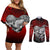 Zenitsu - Japan Art Couples Matching Off Shoulder Short Dress and Long Sleeve Button Shirt