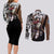 Mikasa Ackerman - Manga Style Couples Matching Long Sleeve Bodycon Dress and Long Sleeve Button Shirt