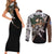 Levi Ackerman - Manga Style Couples Matching Short Sleeve Bodycon Dress and Long Sleeve Button Shirt