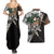 Levi Ackerman - Manga Style Couples Matching Summer Maxi Dress and Hawaiian Shirt