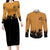 Kurama Sealing Eight Trigrams Symbol Couples Matching Long Sleeve Bodycon Dress and Long Sleeve Button Shirt Naruto