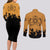 Kurama Sealing Eight Trigrams Symbol Couples Matching Long Sleeve Bodycon Dress and Long Sleeve Button Shirt Naruto