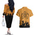 Kurama Sealing Eight Trigrams Symbol Couples Matching Off The Shoulder Long Sleeve Dress and Hawaiian Shirt Naruto