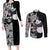 Panda Couples Matching Long Sleeve Bodycon Dress and Long Sleeve Button Shirt Jujustu Kaisen