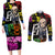 Black Jet Couples Matching Long Sleeve Bodycon Dress and Long Sleeve Button Shirt