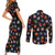 Devil Fruits Couples Matching Short Sleeve Bodycon Dress and Long Sleeve Button Shirt One Piece