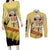 Usopp - One Piece Couples Matching Long Sleeve Bodycon Dress and Long Sleeve Button Shirt Anime Style
