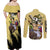 Usopp - One Piece Couples Matching Off Shoulder Maxi Dress and Long Sleeve Button Shirt Anime Style