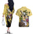 Usopp - One Piece Couples Matching Off The Shoulder Long Sleeve Dress and Hawaiian Shirt Anime Style