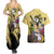 Usopp - One Piece Couples Matching Summer Maxi Dress and Hawaiian Shirt Anime Style