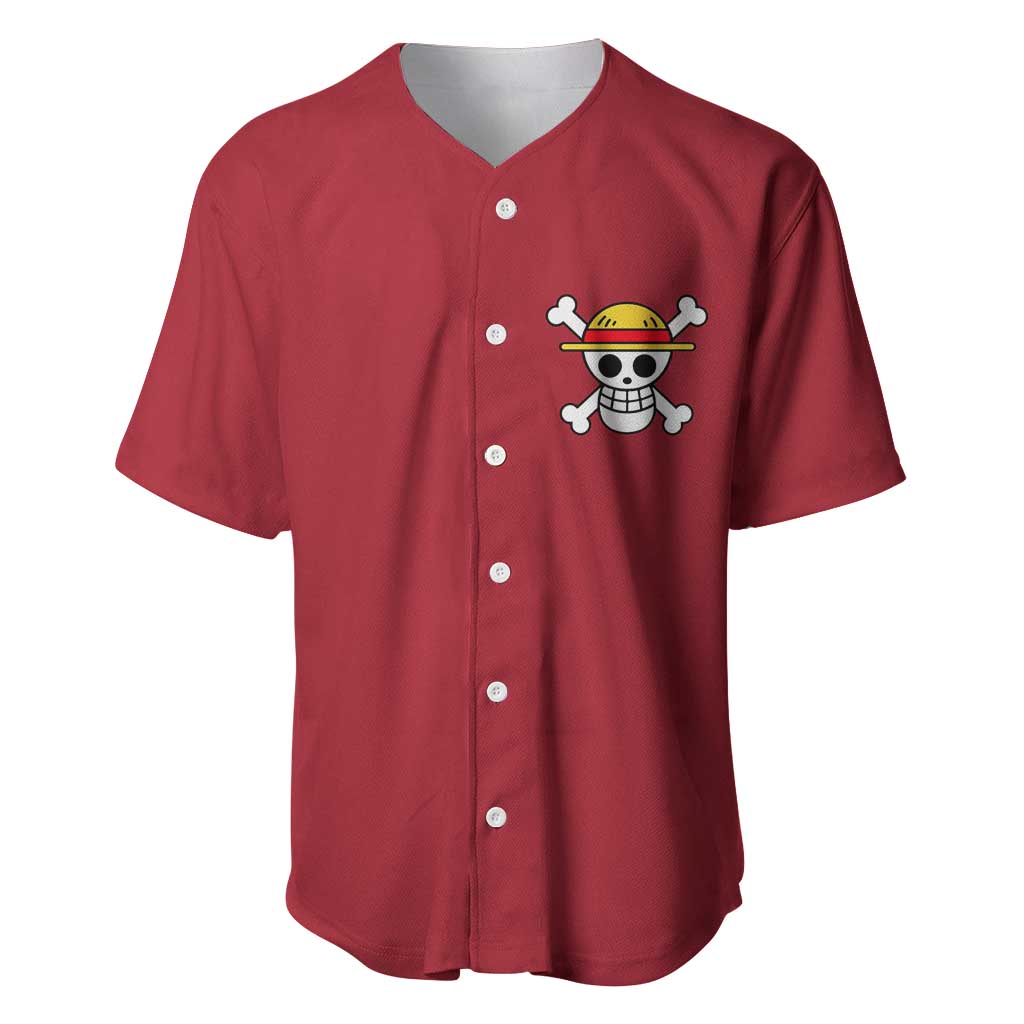 Monkey D. Luffy - One Piece Baseball Jersey Anime Uniform Style