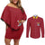 Monkey D. Luffy - One Piece Couples Matching Off Shoulder Short Dress and Long Sleeve Button Shirt Anime Uniform Style