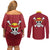 Monkey D. Luffy - One Piece Couples Matching Off Shoulder Short Dress and Long Sleeve Button Shirt Anime Uniform Style