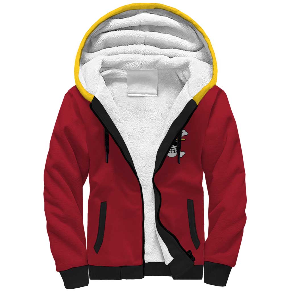 Monkey D. Luffy - One Piece Sherpa Hoodie Anime Uniform Style