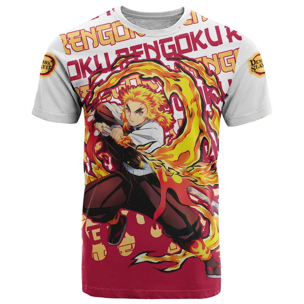 Kyojuro Rengoku - Demon Slayer T Shirt Anime Mix Pattern Style