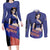 Nico Robin - One Piece Couples Matching Long Sleeve Bodycon Dress and Long Sleeve Button Shirt Anime Style