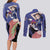 Nico Robin - One Piece Couples Matching Long Sleeve Bodycon Dress and Long Sleeve Button Shirt Anime Style