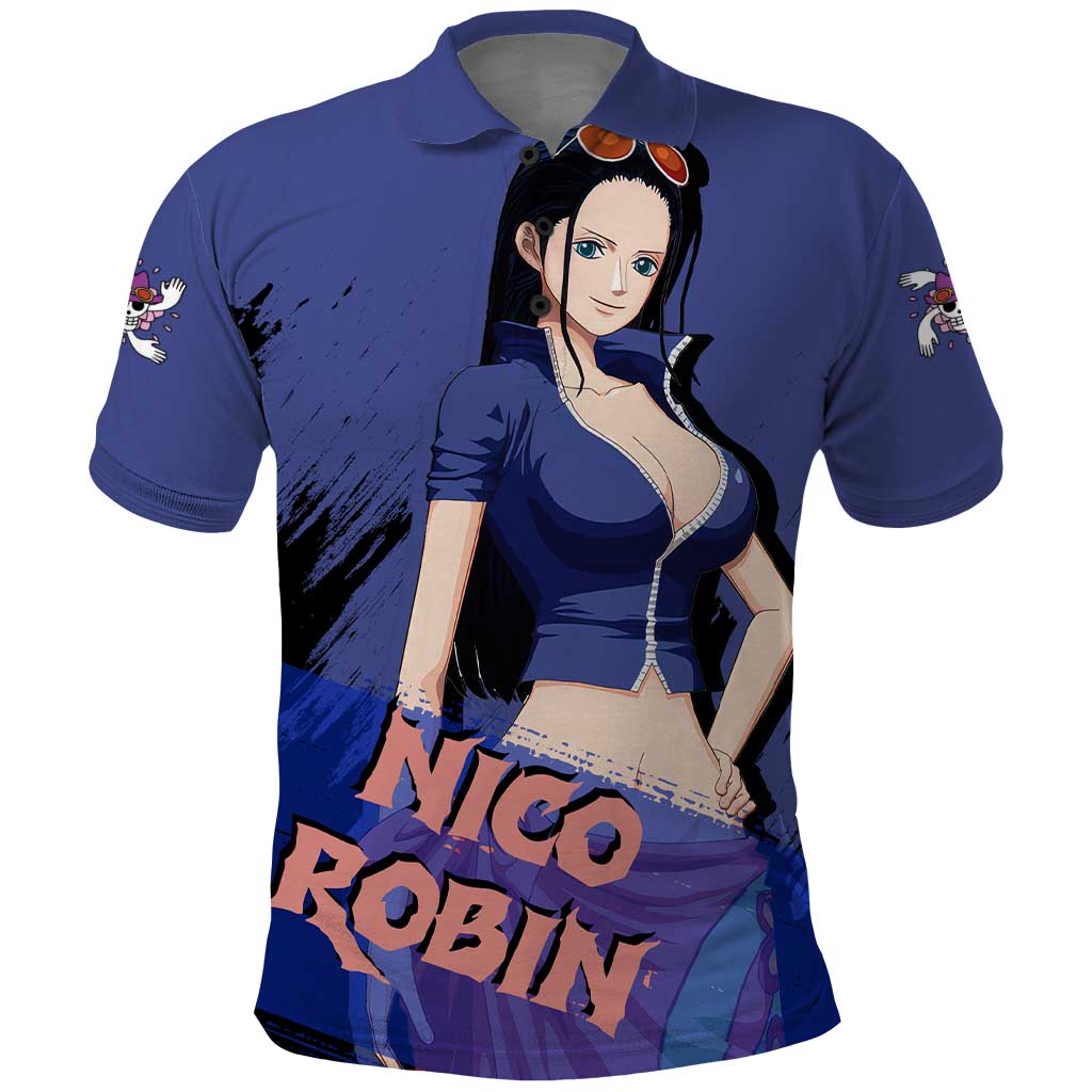 Nico Robin - One Piece Polo Shirt Anime Style