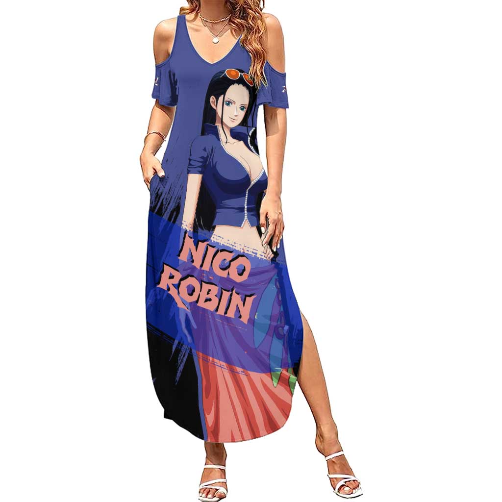 Nico Robin - One Piece Summer Maxi Dress Anime Style