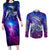 Dialga - Pokemon Couples Matching Long Sleeve Bodycon Dress and Long Sleeve Button Shirt Anime Mix Pattern Style