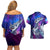 Dialga - Pokemon Couples Matching Off Shoulder Short Dress and Hawaiian Shirt Anime Mix Pattern Style