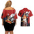 Emperor - Shank - One Piece Couples Matching Off Shoulder Short Dress and Hawaiian Shirt Anime Style