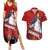 Emperor - Shank - One Piece Couples Matching Summer Maxi Dress and Hawaiian Shirt Anime Style