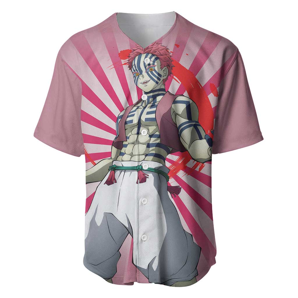 Akaza - Demon Slayer Baseball Jersey Anime Style