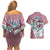 Akaza - Demon Slayer Couples Matching Off Shoulder Short Dress and Hawaiian Shirt Anime Style