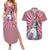 Akaza - Demon Slayer Couples Matching Summer Maxi Dress and Hawaiian Shirt Anime Style