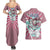 Akaza - Demon Slayer Couples Matching Summer Maxi Dress and Hawaiian Shirt Anime Style