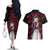 Doma - Demon Slayer Couples Matching Off The Shoulder Long Sleeve Dress and Hawaiian Shirt Anime Mix Pattern Style