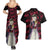 Doma - Demon Slayer Couples Matching Summer Maxi Dress and Hawaiian Shirt Anime Mix Pattern Style