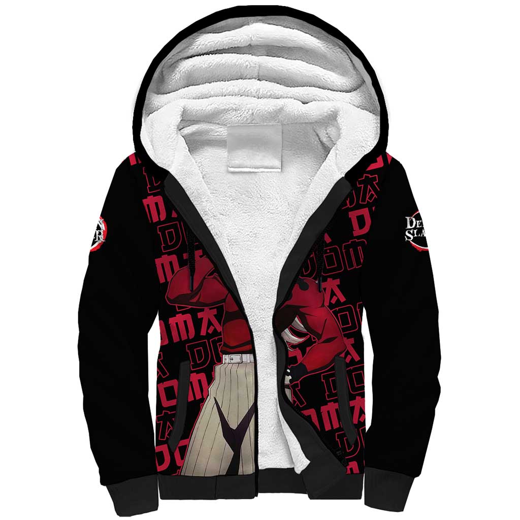 Doma - Demon Slayer Sherpa Hoodie Anime Mix Pattern Style