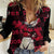 Doma - Demon Slayer Women Casual Shirt Anime Mix Pattern Style